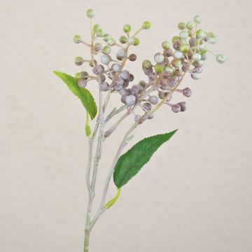 Umělá větve bezu TEITH s plody, hnědozelená, 40cm Umělá větve bezu TEITH s plody, hnědozelená, 40cm