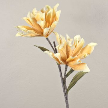 Plastová kamélie MUNIR, žlutobílá, 120cm Plastová kamélie MUNIR, žlutobílá, 120cm