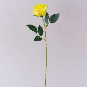 Textilní růže SEENSA, žlutá, 55cm, Ø7cm