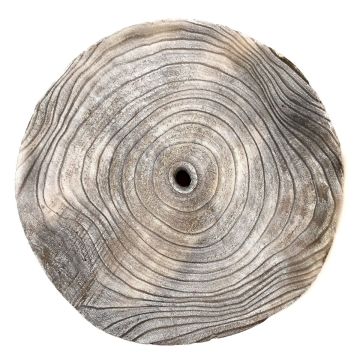 Dřevěný kotouč z paulovnie JESSALYN, šedý, Ø 28–30 cm Dřevěný kotouč z paulovnie JESSALYN, šedý, Ø 28–30 cm
