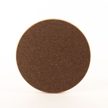 Kulatý korkový lisovaný podtácek MANARA, tmavě přírodní, 2cm, Ø24,5cm