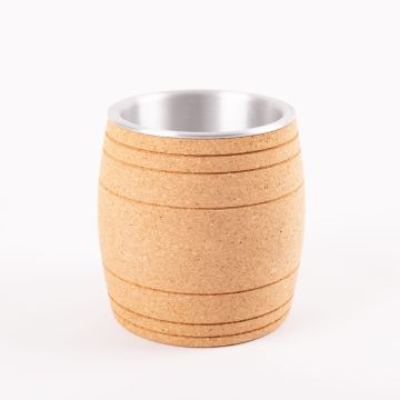 Chladicí sud na víno a šampaňské WARWARA z korku, přírodní, 20,5cm, Ø19,5cm