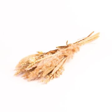 Sušená kytice DILIANE, bílá-příroda, 50cm, Ø15cm