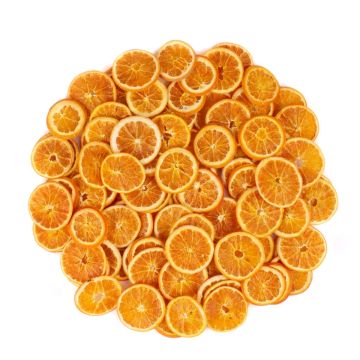 Sušené plátky pomeranče ELLIDA, oranžové, Ø 4–6 cm, 250 g