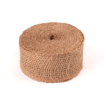 Jutová stuha KALF, přírodní, 20 m, 5 cm