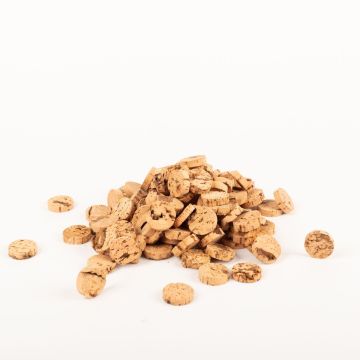 Malé ozdobné korkové kotouče FAMA, přírodní, 0,6 cm, Ø2,6 cm, 100g Malé ozdobné korkové kotouče FAMA, přírodní, 0,6 cm, Ø2,6 cm, 100g