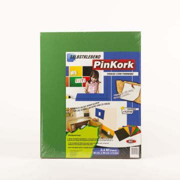 Korková nástěnka BASMA, samolepicí, 2 desky, zelená, 50x40x0,4cm