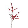 Umělá větev Ilex MARTEL s plody, červená, 55cm