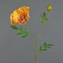 Dekorativní mák EDESSA, oranžovo-žlutý, 80cm