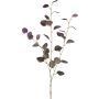 Eukalyptus PLOHIN umělá větvička, třpytky, fialová, 95cm