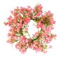 Umělý gypsophila věnec LITAGO, růžovo-růžový, Ø20cm