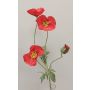 Umělá maková větvička OXANDRINE, červená, 60cm