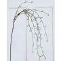 Umělý list růže VALEA, třpytky, zelená, 115cm