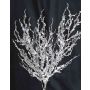 Dekorační vrbová větvička FUNA, zápich, třpytky, zasněžená, hnědá, 55cm