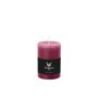 Stumpenkerze AURORA, purpurová, 14cm, Ø9,8cm, 100h - vyrobeno v Německu