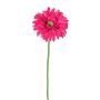 Textilní gerbera HELLI, tmavě růžová, 65cm, Ø12cm