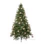 Umělá jedle APALMO, LED diody, růžovo-krémová, 150cm