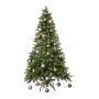 Umělá jedle APALMO, LED diody, zeleno-krémová, 150cm