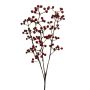 Dekorativní umělá větvička s bobulemi FLOMER, bobule, červená, 60cm