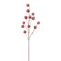 Umělá větvička physalis FRILTE s plody, kovově červená, 90cm