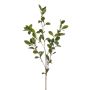 Dekorativní větvička řezanky LOVRIS s květy, zelenožlutá, 90cm