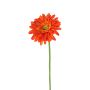 Umělá gerbera HELLI, oranžová, 65cm, Ø12cm