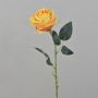 Textilní růže ELEAZAR, oranžová, 65cm Ø9cm