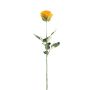 Umělá růže FREIDA, Eco Collection, oranžovo-žlutá, 65cm, Ø7cm