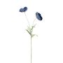 Větev umělého máku GUNDULA, Eco Collection, královsky modrá, 70cm, Ø7-8cm