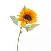 Plastová slunečnice DORINA, žlutá, 70cm, Ø12cm