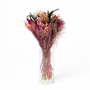 Kytice sušených květin HARRIET, růžová, 40cm, Ø20cm