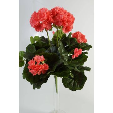 Umělá květina pelargonie MIA na zápichu, růžová, 35cm, Ø6-9cm