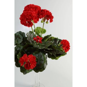 Umělá květina pelargonie MIA na zápichu, červená, 35cm, Ø6-9cm