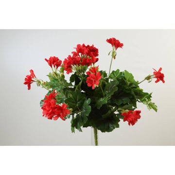 Umělá květina pelargonie MIA na zápichu, červená, 40cm, Ø5-8cm