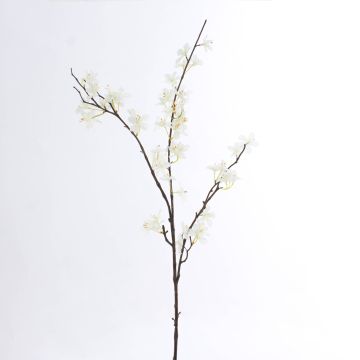Umělá větvička jabloně LOUISA, s květy, krémově bílá, 85cm