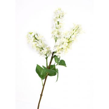 Umělá větvička šeříku KELDA, s květy, krémová, 85cm