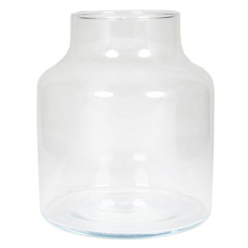 Skleněná stolní váza SIARA, čirá, 20cm, Ø16,8cm