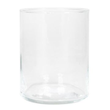 Skleněný válec na svíčku SANYA OCEAN, průhledný, 15cm, Ø11,5cm