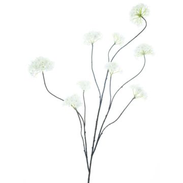 Dekorativní větvička sněhová koule GRIGO, krémová, 125cm