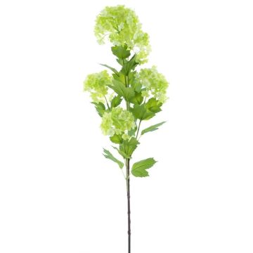Umělá větev sněhové koule THENOS, světle zelená, 90cm
