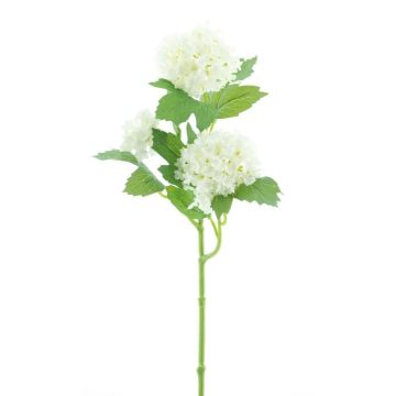 Umělá větev sněhové koule CASTA, krémová, 45cm