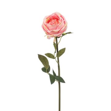 Umělá květina růže THYRI, růžová, 65cm