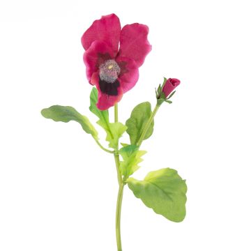 Umělá rostlina violka MELINDA, růžová, 20cm, 5x7cm