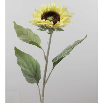 Umělá slunečnice MARIETTA, světle žlutá, 85cm, Ø15cm