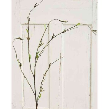 Umělá březová větev AZIR s květy, hnědozelená, 125cm