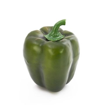 Umělá paprika PETER, zelená, 11cm, Ø7cm