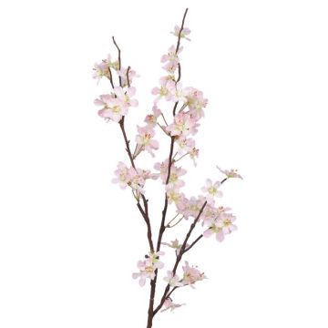 Umělá větvička jabloně LOUISA, s květy, růžovo-bílá, 85cm