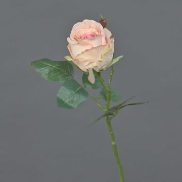 Textilní květina růže VRONI, růžová, 30cm, Ø6cm