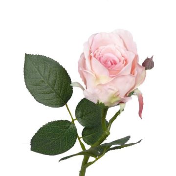 Textilní květina růže VRONI, růžová, 30cm, Ø6cm