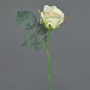 Umělá růže ELLI, krémovo-růžová, 30cm, Ø6cm